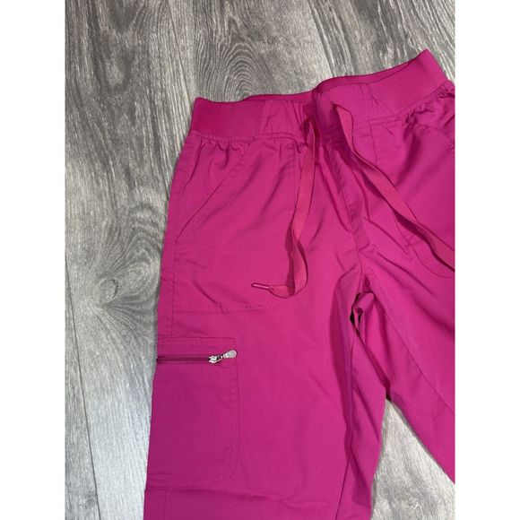 Women's Pink Jogger scrub Pants - Picture 2 of 7